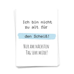 Ik ben niet te oud voor de shit - ansichtkaart 10 set