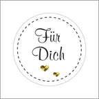 Für Dich - wensetiket - rol van 500 stuks