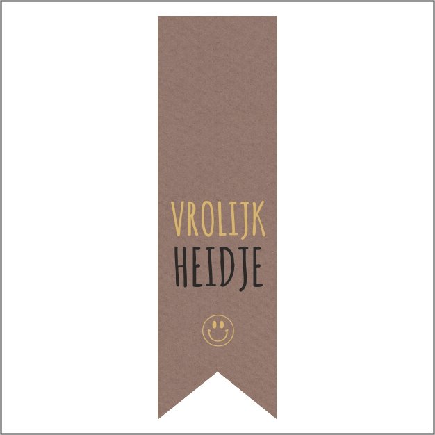 Vrolijkheidje - etiket