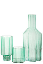 J-Line Karaf Fiore - glas - aqua
