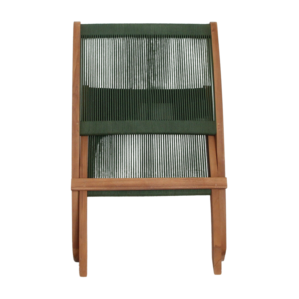 Rope opvouwbare loungestoel groen