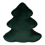 Sierkussen Kerstboom 36x40x4 cm Groen Polyester