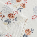 Laken King Size - Cloud Cotton 300 TC - Bloemenmotief (270x250cm)