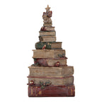 Decoratie Beeld Boeken 17x15x33 cm Rood Kunststof