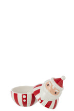 J-Line voorraadpot Sinterklaas Dolomiet - keramiek - rood/wit - S