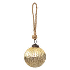 Kerstbal Ø 7 cm Goudkleeurig Glas Kerstdecoratie