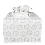 Broodmand 35x35x8 cm Wit Grijs Katoen Hond