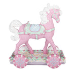 Decoratie Beeld Paard 35x16x38 cm Roze Kunststof