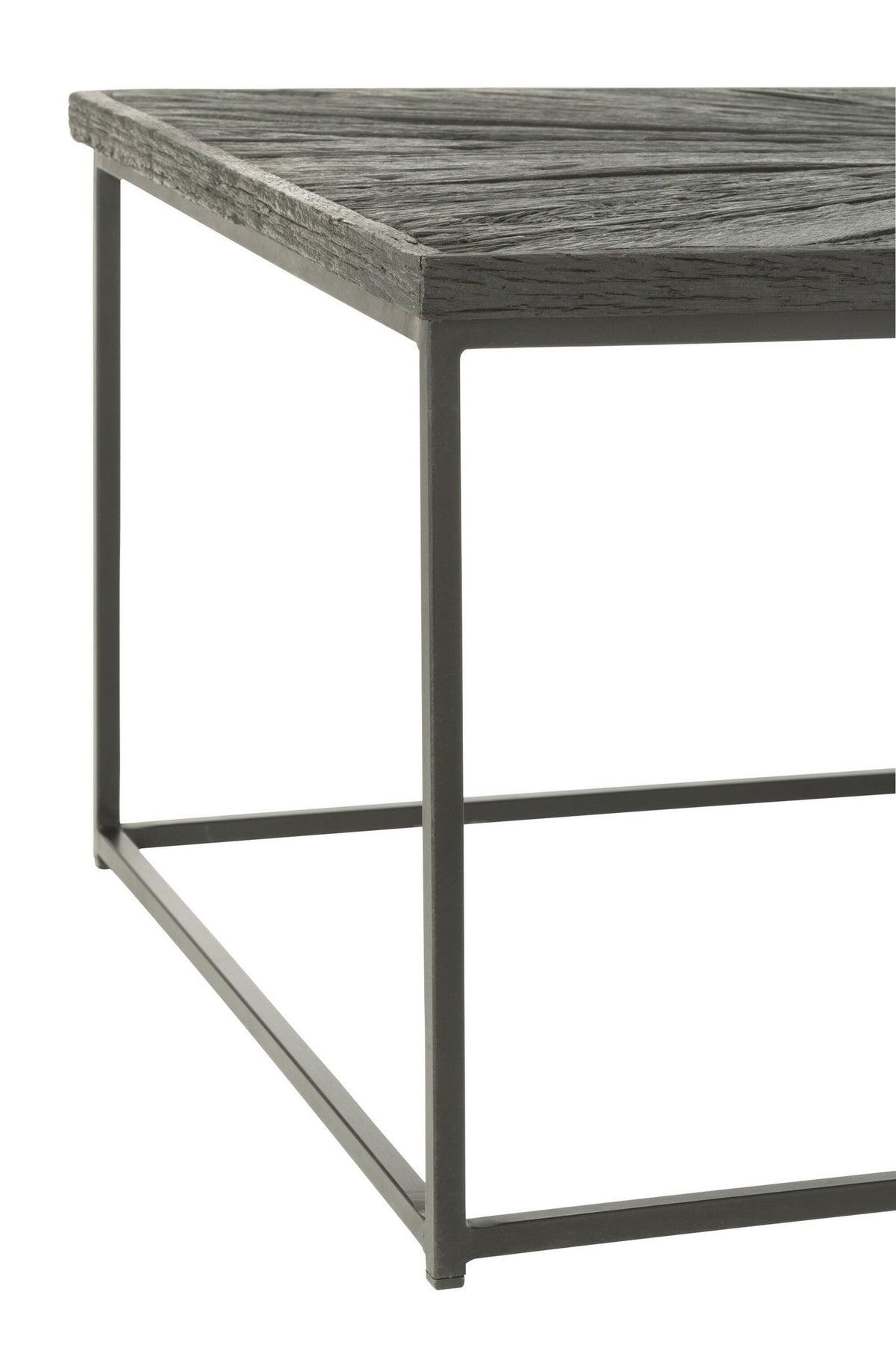 J-Line salontafel Shanil - hout/ijzer - zwart
