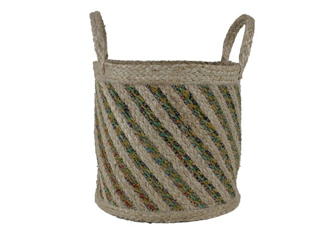 Nao pot jute met handvat naturel
