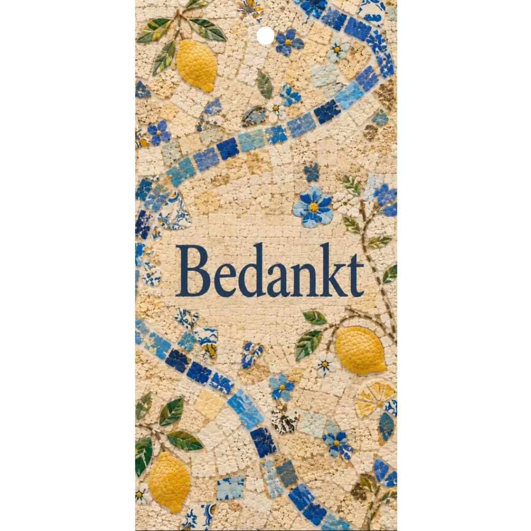 Cadeaukaartje - "Bedankt" - 20 Stuks