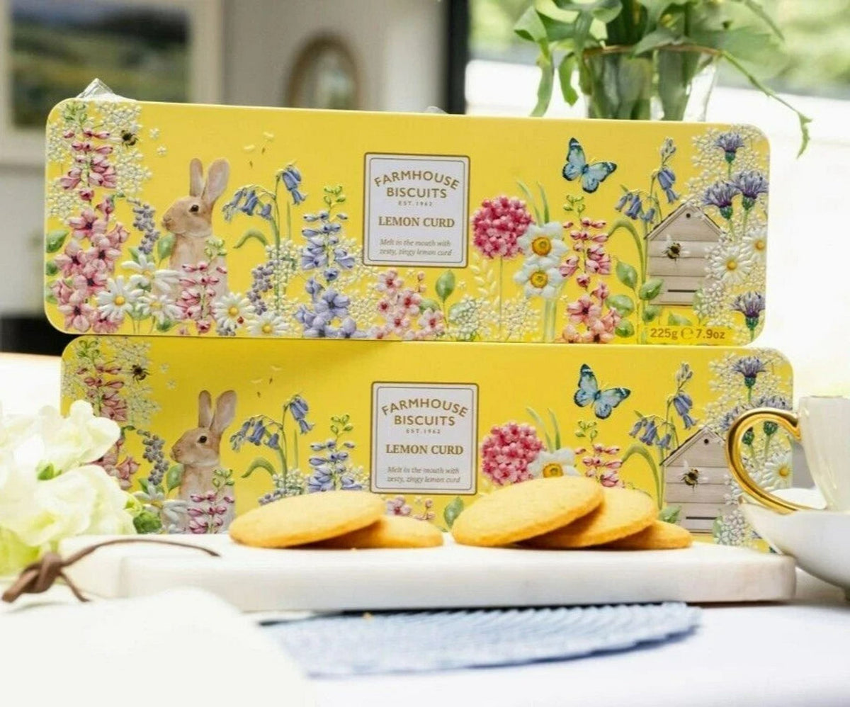 Farmhouse - English Garden Lemon Curd koekjes in blik