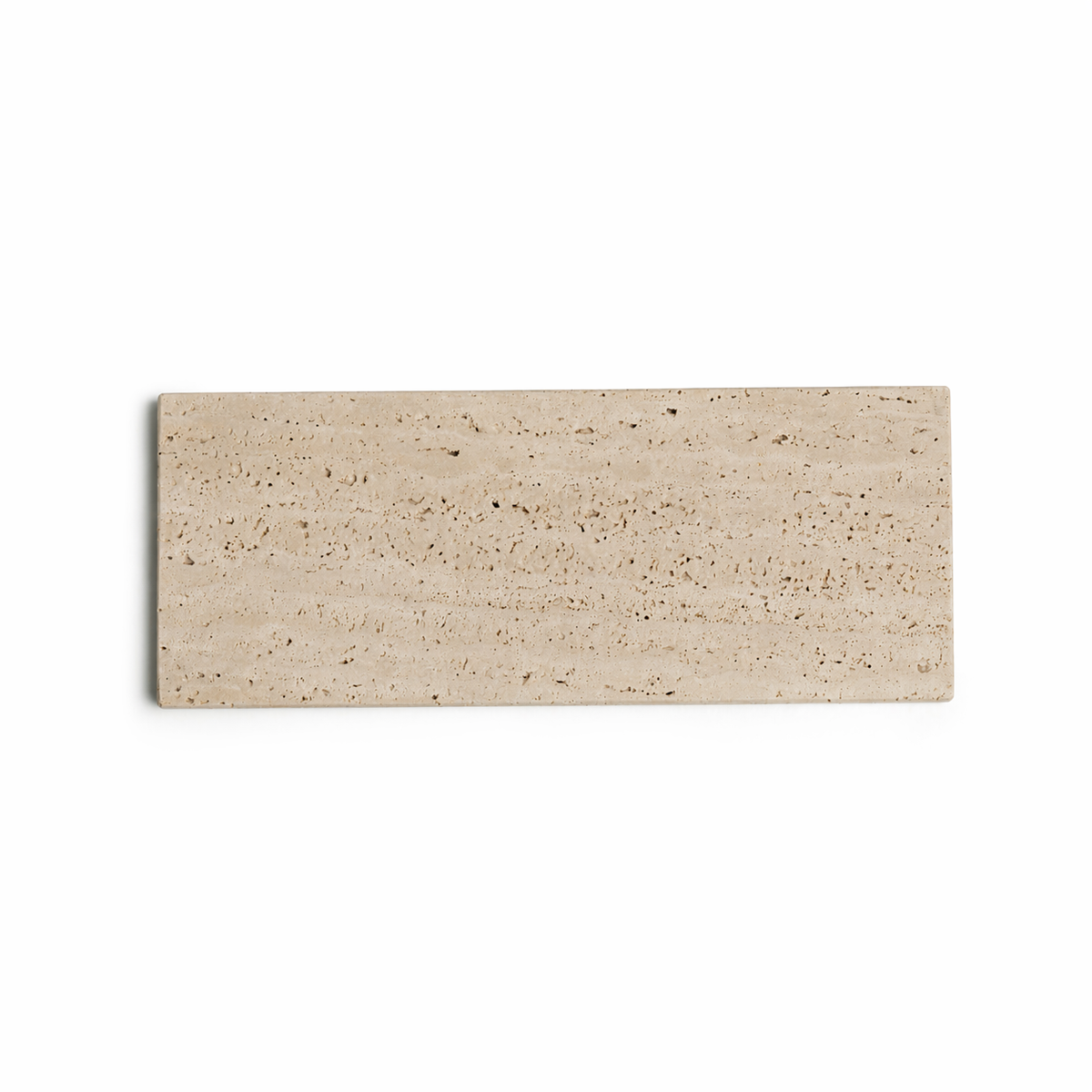 Travertine dienblad rechthoek S 10x25cm