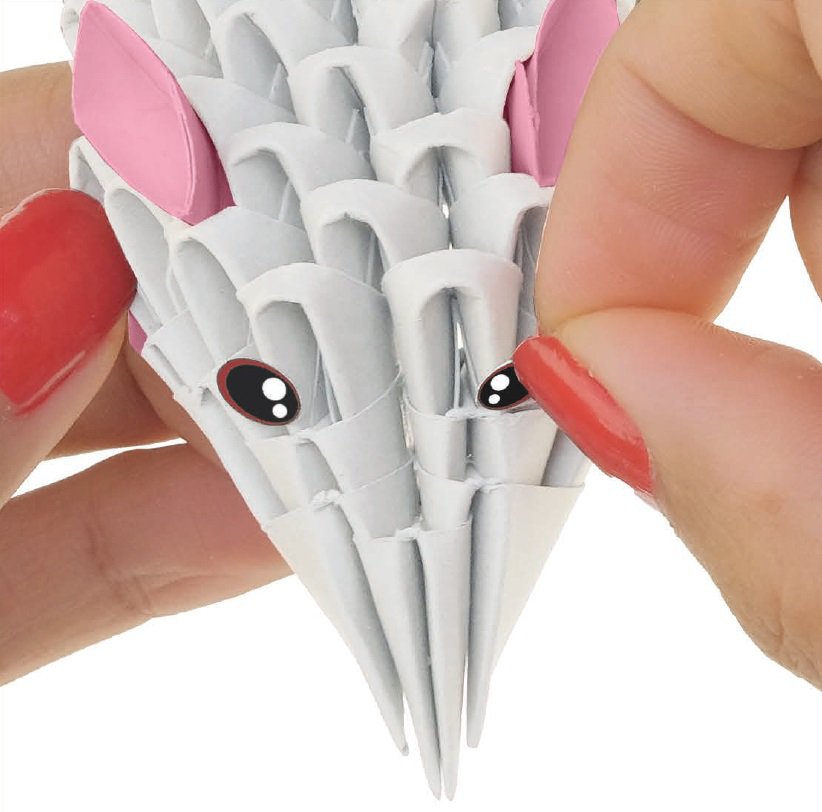 3D Model Origami Muizen- Papier