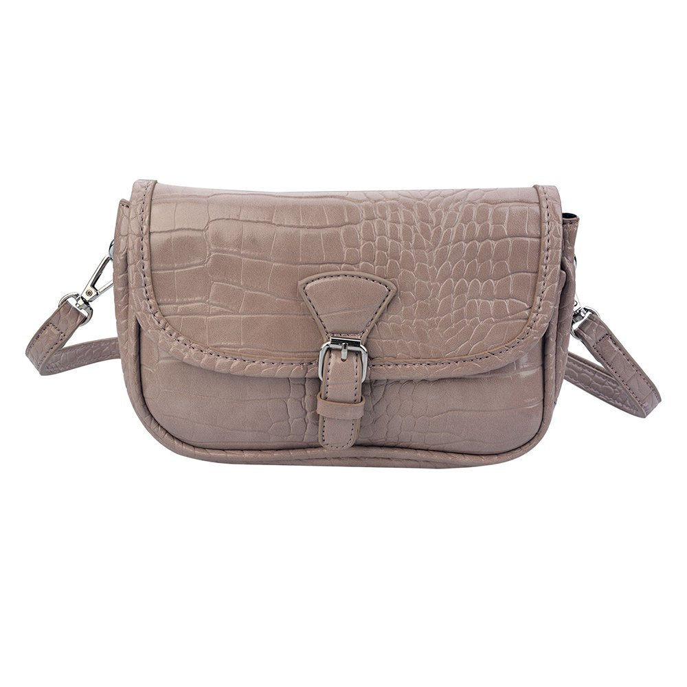 Handtas Dames Beige, Kunststof 14x21 cm