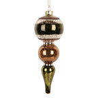 Kerstbal Ø 6x17 cm Groen Glas