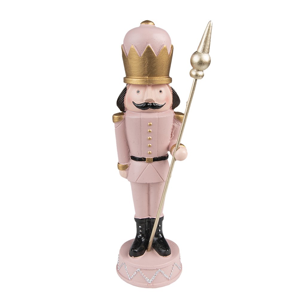 Kerstdecoratie Notenkraker 17 cm Roze Kunststof
