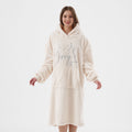 Textino Merry - Hoodie 70x110 cm - Volwassenen - Kerstmis - Bone White - Wit