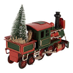 Kerstdecoratie Beeld Trein 28x9x17 cm Rood Metaal
