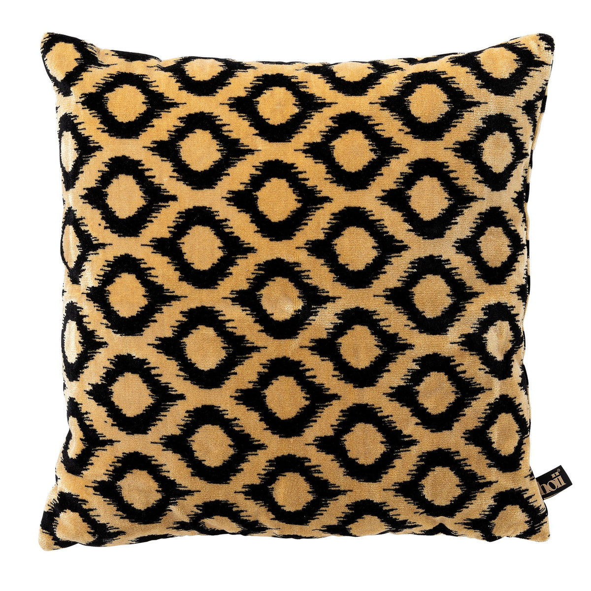 Leonardo | Kussen | 45x45 cm Raven | Zwart | Hoii | Met luxe binnenkussen