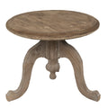 Bijzettafel Ø 56x45 cm Bruin Hout