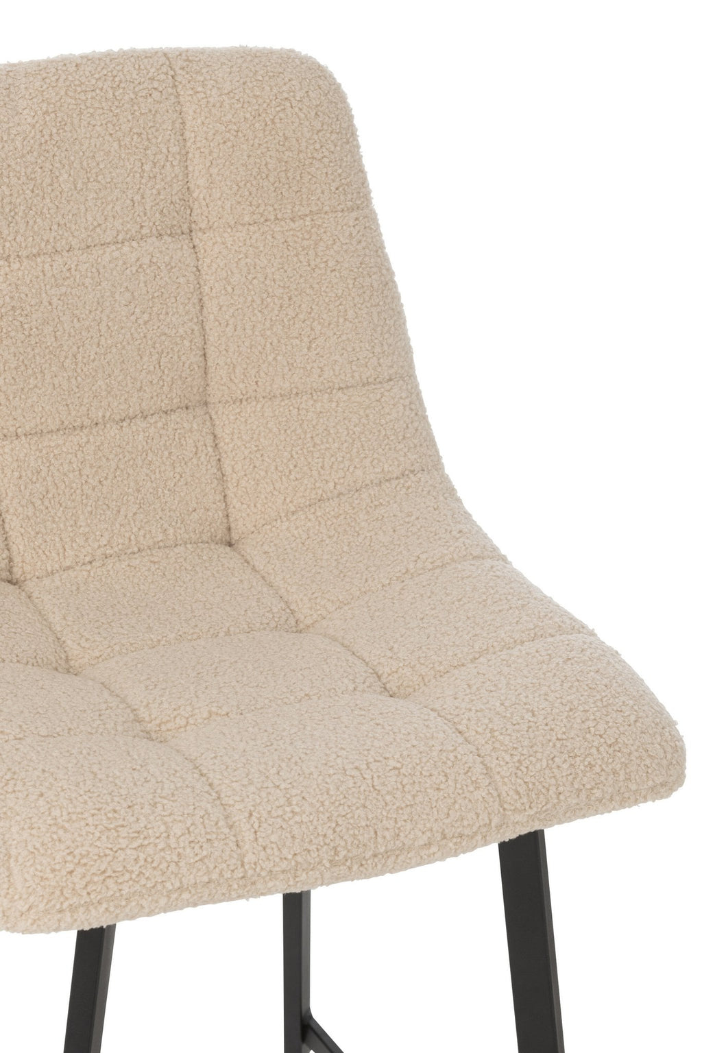 J-Line Barstoel Kent Metaal/Polyester Wit