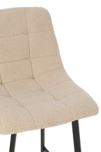 J-Line Barstoel Kent Metaal/Polyester Wit
