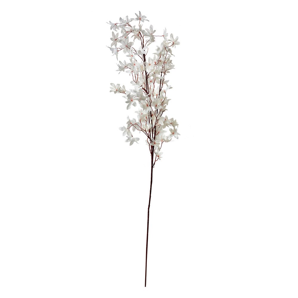 Kunstbloem 112 cm Wit Kunststof