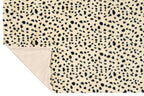 J-Line Deken met dalmatiërmotief - polyester - wit/zwart