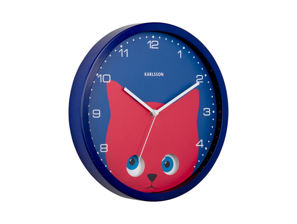 Wandklok Kiekeboe Kat