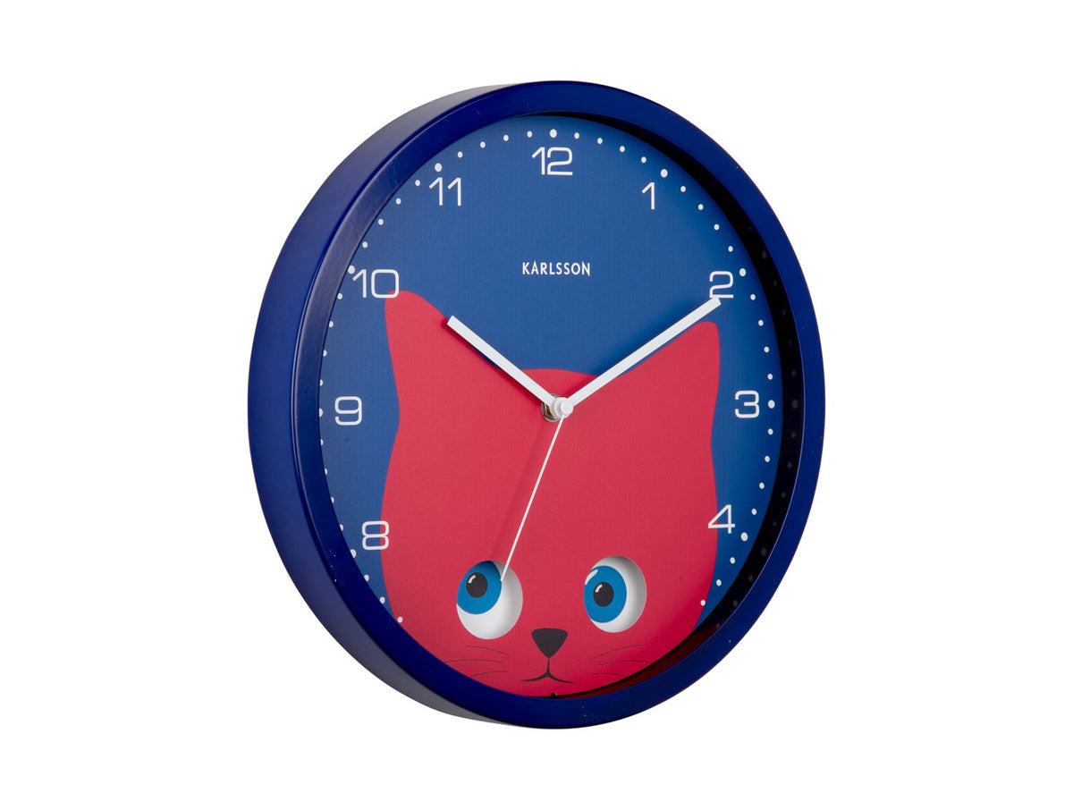 Wandklok Kiekeboe Kat