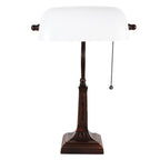 Tafellamp 26x23x42 cm Wit Metaal bureaulamp
