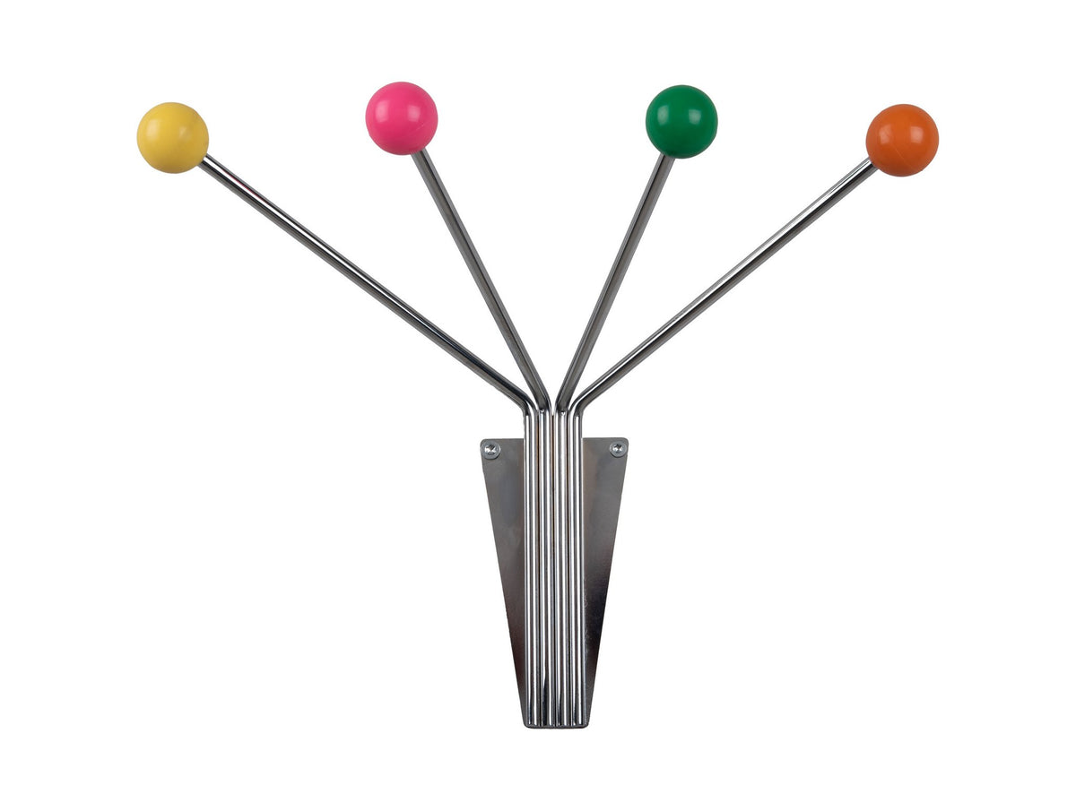 Hoedenrek Neptune Chroom met Gekleurde Ballen Klein