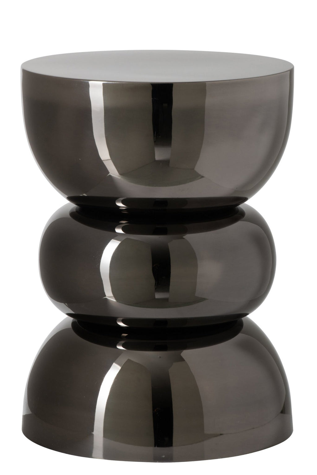 J-Line Bijzettafel Chrome - ijzer - zwart