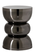 J-Line Bijzettafel Chrome - ijzer - zwart