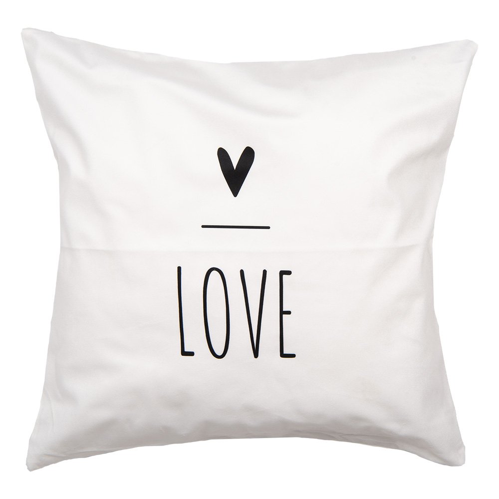 Kussenhoes 45x45 cm Wit Polyester Hart