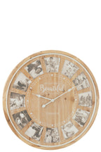 J-Line Wandklok Foto Beautiful Mdf Naturel