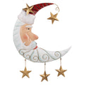 Kerstdecoratie Beeld Maan 41x3x53 cm wit metaal