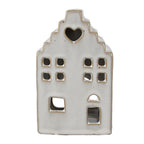 Waxinelichthouder Huis 14 cm Beige Porselein