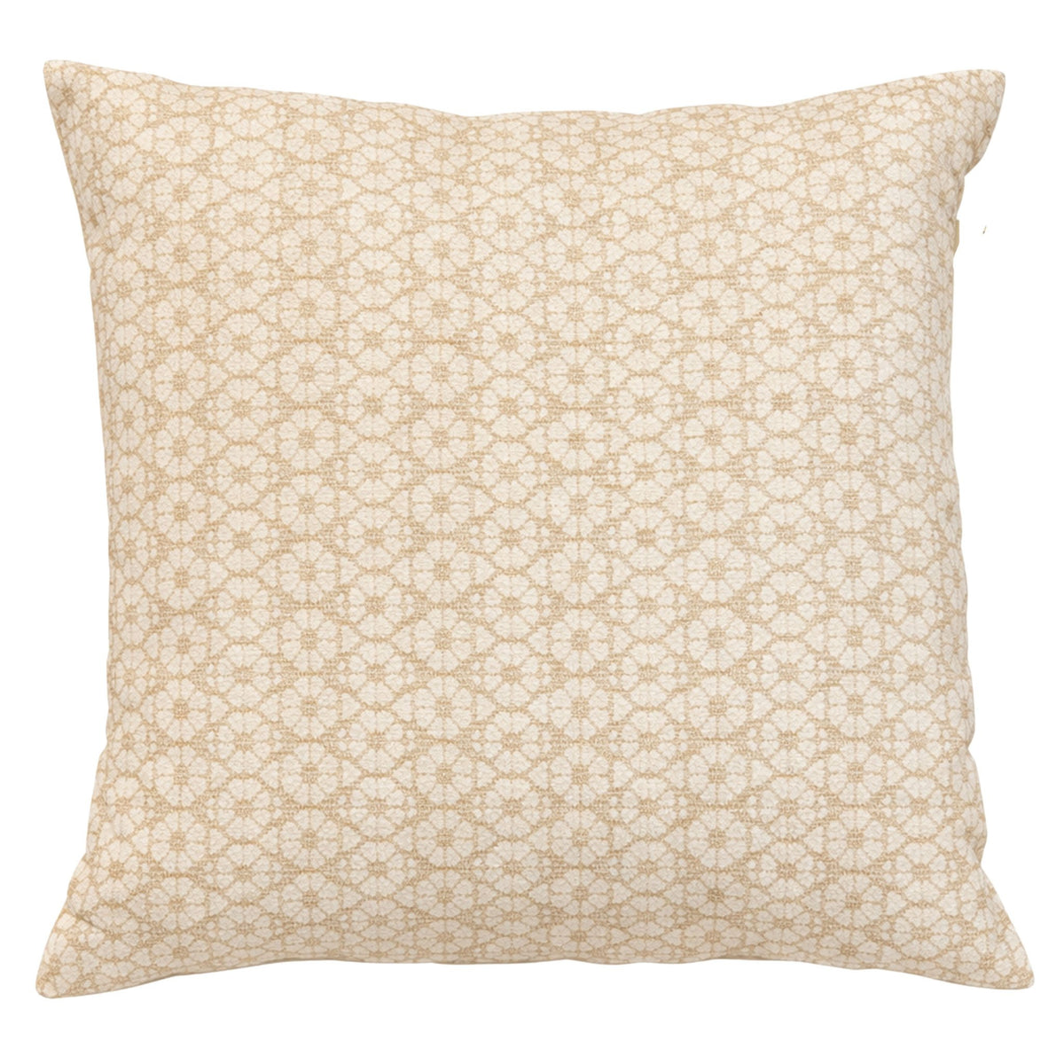 Dutch Decor Shiva - Kussen 45x45 cm - Bloemmotief - Witte Zwaan - Wit