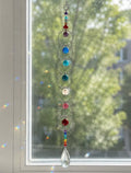 Energie vanger 7 Chakra's met Chakra kleuren stenen