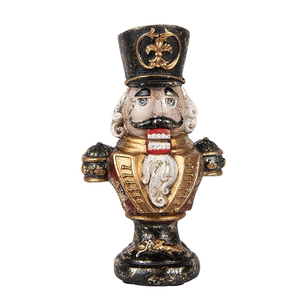 Kerstdecoratie Beeld Notenkraker 9x6x15 cm Rood Kunststof