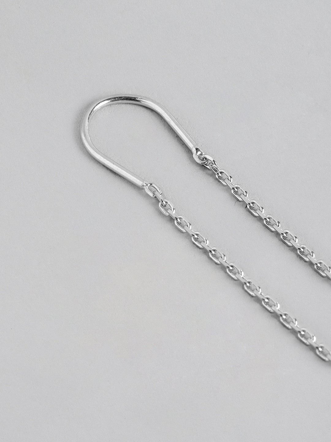 Oorbellen | Sterling verzilverd kubisch | Rhodium