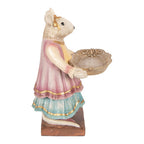 Decoratie Beeld Muis 17x15x26 cm Beige Kunststof