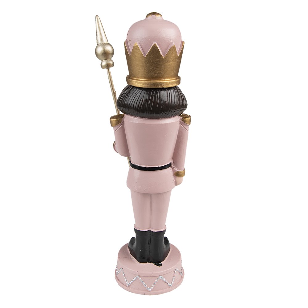 Kerstdecoratie Notenkraker 17 cm Roze Kunststof