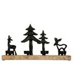 Ornament Baliguian Zwart 38x8x20 cm