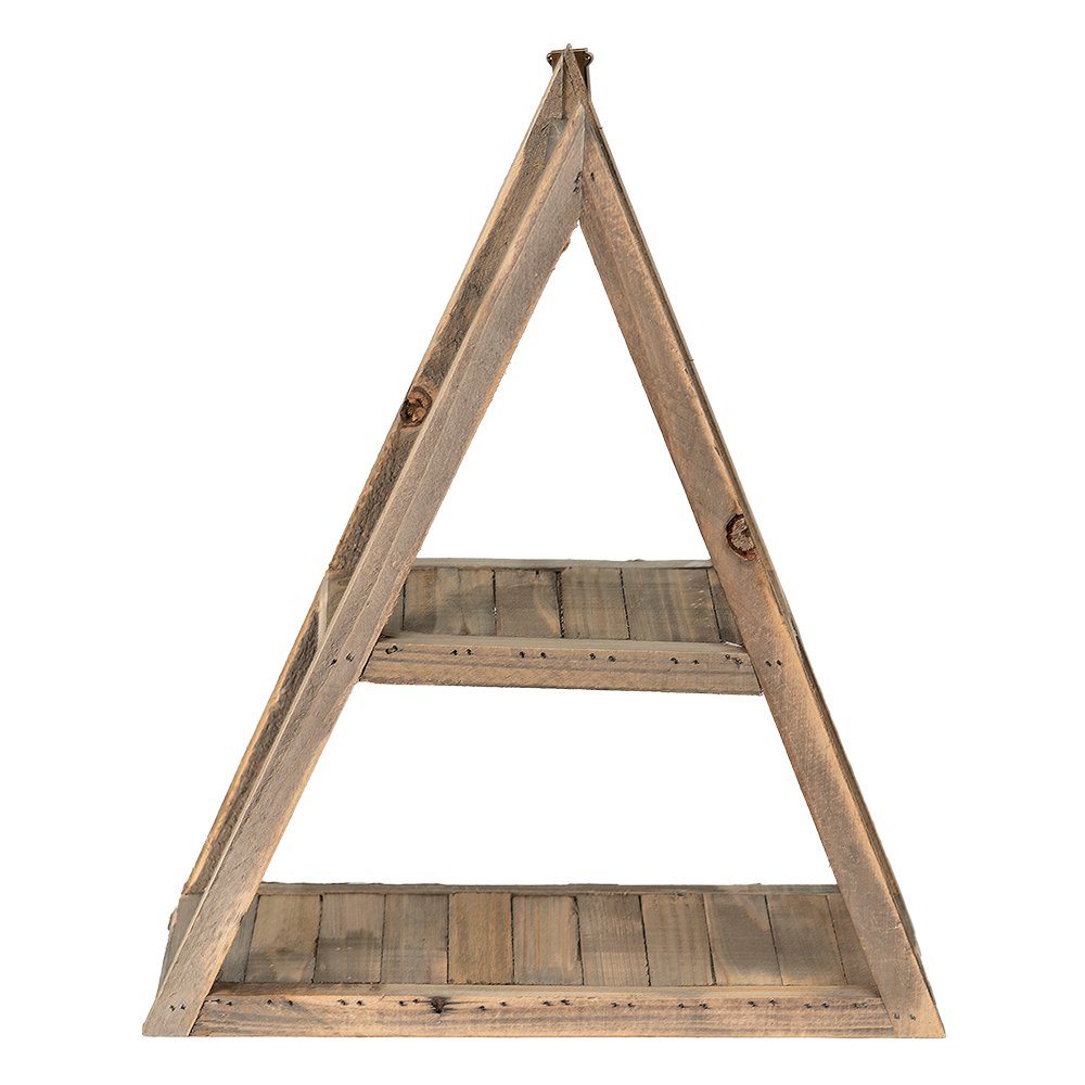Wandrek 31x11x36 cm Bruin Hout Wandplank