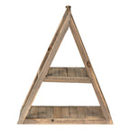 Wandrek 31x11x36 cm Bruin Hout Wandplank