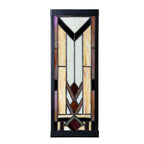 Wandlamp Tiffany 14x16x40 cm Beige Glas
