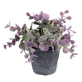 Bloempot Ø 8x7 cm Grijs Keramiek Bloempot Binnen